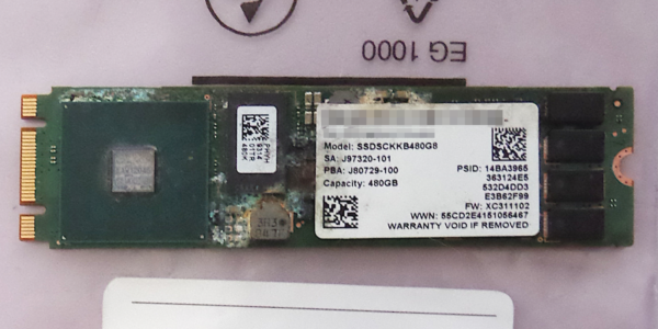 Intel SSD nach Überspannungsschaden defekt