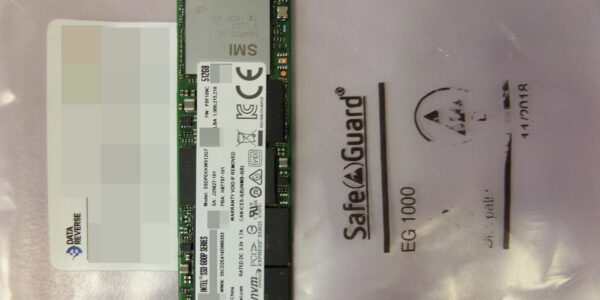 Intel SSD 600P Series 512 GB erfolgreich wiederhergestellt