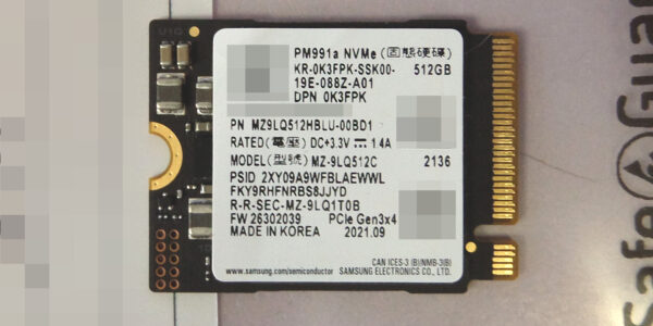 Lenovo Laptop NVMe SSD 512 GB eletrischer Defekt