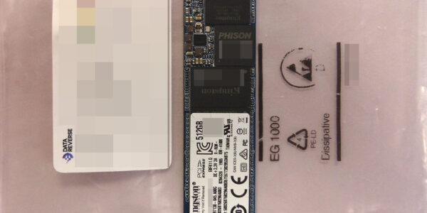 Kingston SSD vollständig wiederhergestellt