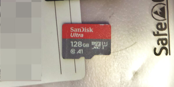 SanDisk MicroSD 128 GB gerettet